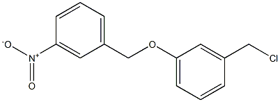 1-[3-(chloromethyl)phenoxymethyl]-3-nitrobenzene Struktur