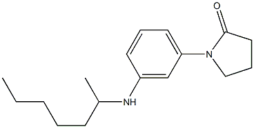 1-[3-(heptan-2-ylamino)phenyl]pyrrolidin-2-one Struktur