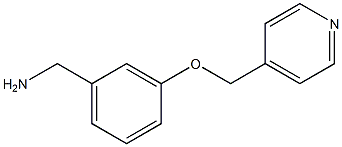 1-[3-(pyridin-4-ylmethoxy)phenyl]methanamine Struktur