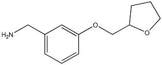 1-[3-(tetrahydrofuran-2-ylmethoxy)phenyl]methanamine Struktur