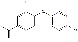 1-[3-fluoro-4-(4-fluorophenoxy)phenyl]ethan-1-one Struktur