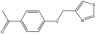 1-[4-(1,3-thiazol-4-ylmethoxy)phenyl]ethan-1-one Struktur