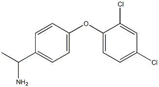 1-[4-(2,4-dichlorophenoxy)phenyl]ethan-1-amine Struktur