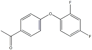 1-[4-(2,4-difluorophenoxy)phenyl]ethan-1-one Struktur