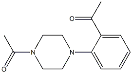 1-[4-(2-acetylphenyl)piperazin-1-yl]ethan-1-one Struktur