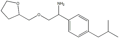 1-[4-(2-methylpropyl)phenyl]-2-(oxolan-2-ylmethoxy)ethan-1-amine Struktur