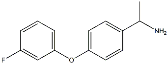 1-[4-(3-fluorophenoxy)phenyl]ethan-1-amine Struktur