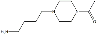 1-[4-(4-aminobutyl)piperazin-1-yl]ethan-1-one Struktur