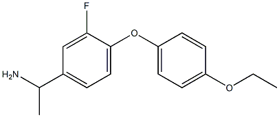 1-[4-(4-ethoxyphenoxy)-3-fluorophenyl]ethan-1-amine Struktur