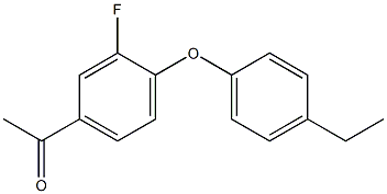 1-[4-(4-ethylphenoxy)-3-fluorophenyl]ethan-1-one Struktur