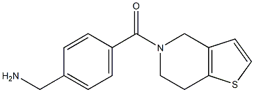 1-[4-(6,7-dihydrothieno[3,2-c]pyridin-5(4H)-ylcarbonyl)phenyl]methanamine Struktur