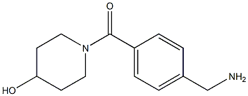 1-[4-(aminomethyl)benzoyl]piperidin-4-ol Struktur