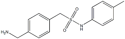 1-[4-(aminomethyl)phenyl]-N-(4-methylphenyl)methanesulfonamide Struktur