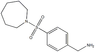 1-[4-(azepan-1-ylsulfonyl)phenyl]methanamine Struktur