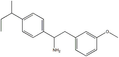 1-[4-(butan-2-yl)phenyl]-2-(3-methoxyphenyl)ethan-1-amine Struktur