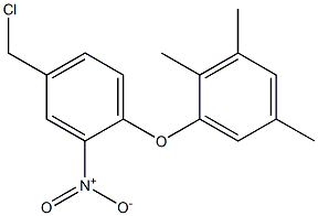 1-[4-(chloromethyl)-2-nitrophenoxy]-2,3,5-trimethylbenzene Struktur