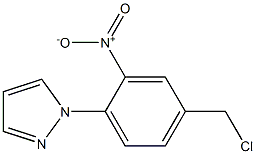 1-[4-(chloromethyl)-2-nitrophenyl]-1H-pyrazole Struktur