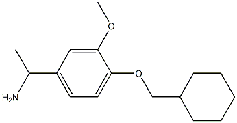 1-[4-(cyclohexylmethoxy)-3-methoxyphenyl]ethan-1-amine Struktur