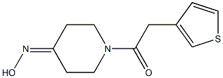 1-[4-(hydroxyimino)piperidin-1-yl]-2-(thiophen-3-yl)ethan-1-one Struktur