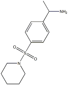 1-[4-(piperidine-1-sulfonyl)phenyl]ethan-1-amine Struktur