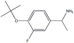 1-[4-(tert-butoxy)-3-fluorophenyl]ethan-1-amine Struktur