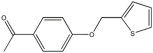 1-[4-(thien-2-ylmethoxy)phenyl]ethanone Struktur