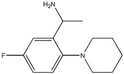 1-[5-fluoro-2-(piperidin-1-yl)phenyl]ethan-1-amine Struktur