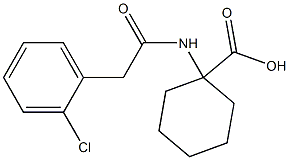 1-{[(2-chlorophenyl)acetyl]amino}cyclohexanecarboxylic acid Struktur