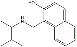 1-{[(3-methylbutan-2-yl)amino]methyl}naphthalen-2-ol Struktur