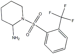 1-{[2-(trifluoromethyl)benzene]sulfonyl}piperidin-2-amine Struktur