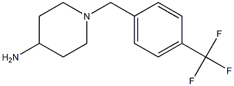 1-{[4-(trifluoromethyl)phenyl]methyl}piperidin-4-amine Struktur