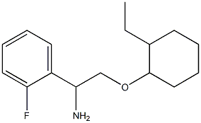 1-{1-amino-2-[(2-ethylcyclohexyl)oxy]ethyl}-2-fluorobenzene Struktur