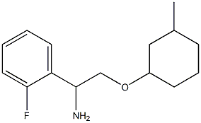 1-{1-amino-2-[(3-methylcyclohexyl)oxy]ethyl}-2-fluorobenzene Struktur