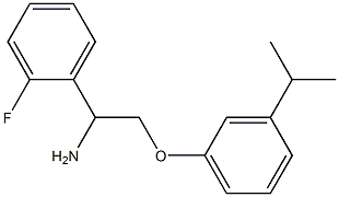 1-{1-amino-2-[3-(propan-2-yl)phenoxy]ethyl}-2-fluorobenzene Struktur