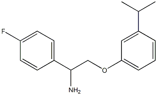 1-{1-amino-2-[3-(propan-2-yl)phenoxy]ethyl}-4-fluorobenzene Struktur