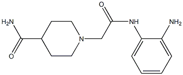 1-{2-[(2-aminophenyl)amino]-2-oxoethyl}piperidine-4-carboxamide Struktur