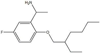 1-{2-[(2-ethylhexyl)oxy]-5-fluorophenyl}ethan-1-amine Struktur