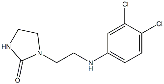 1-{2-[(3,4-dichlorophenyl)amino]ethyl}imidazolidin-2-one Struktur