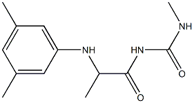 1-{2-[(3,5-dimethylphenyl)amino]propanoyl}-3-methylurea Struktur