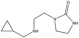 1-{2-[(cyclopropylmethyl)amino]ethyl}imidazolidin-2-one Struktur