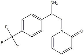 1-{2-amino-2-[4-(trifluoromethyl)phenyl]ethyl}-1,2-dihydropyridin-2-one Struktur