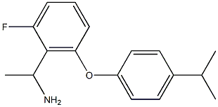 1-{2-fluoro-6-[4-(propan-2-yl)phenoxy]phenyl}ethan-1-amine Struktur