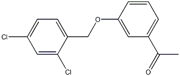 1-{3-[(2,4-dichlorophenyl)methoxy]phenyl}ethan-1-one Struktur