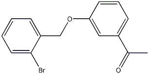 1-{3-[(2-bromobenzyl)oxy]phenyl}ethanone Struktur