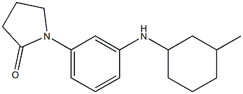 1-{3-[(3-methylcyclohexyl)amino]phenyl}pyrrolidin-2-one Struktur