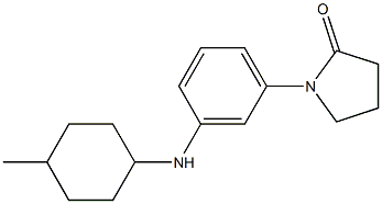 1-{3-[(4-methylcyclohexyl)amino]phenyl}pyrrolidin-2-one Struktur