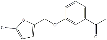 1-{3-[(5-chlorothiophen-2-yl)methoxy]phenyl}ethan-1-one Struktur