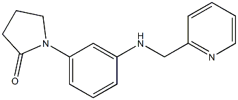 1-{3-[(pyridin-2-ylmethyl)amino]phenyl}pyrrolidin-2-one Struktur