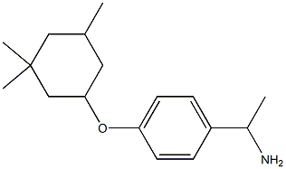 1-{4-[(3,3,5-trimethylcyclohexyl)oxy]phenyl}ethan-1-amine Struktur