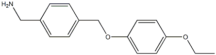 1-{4-[(4-ethoxyphenoxy)methyl]phenyl}methanamine Struktur